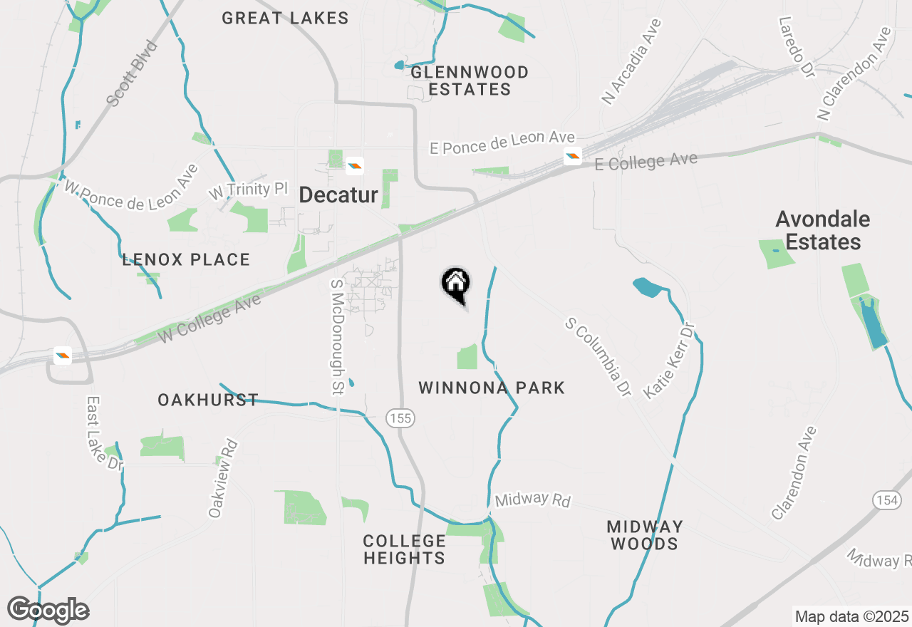 Map of 222 Winnona Drive, Decatur, GA 30030
