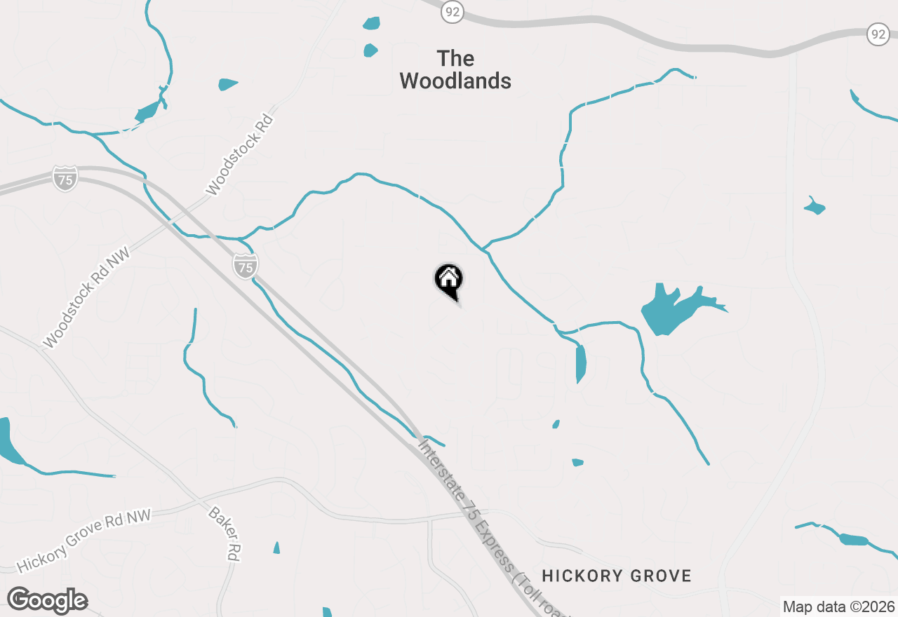 Map of 2102 Kendall Close Nw, Acworth, GA 30102