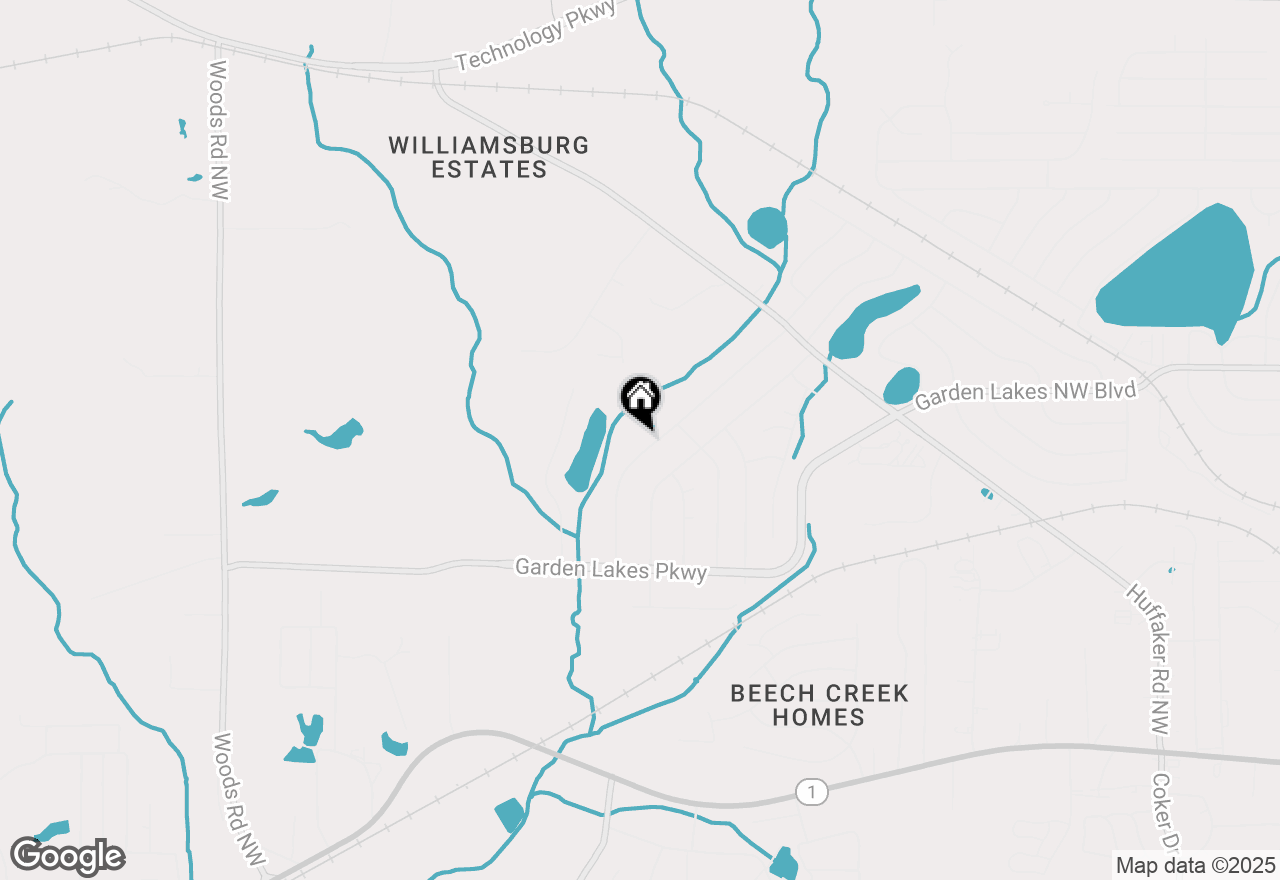 Map of 204 Rollingwood Circle Nw, Rome, GA 30165