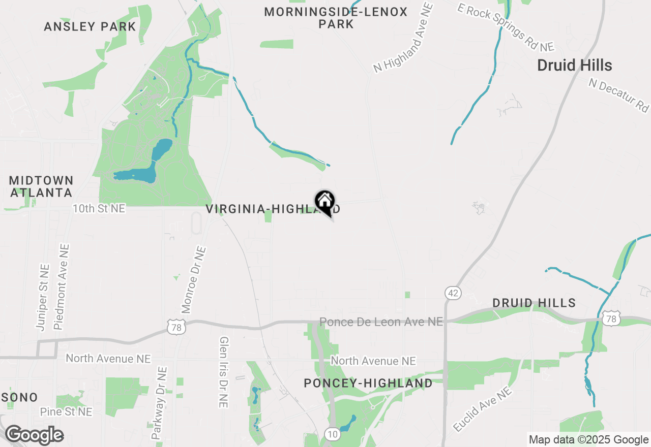 Map of 859 Virginia Circle Ne, Atlanta, GA 30306