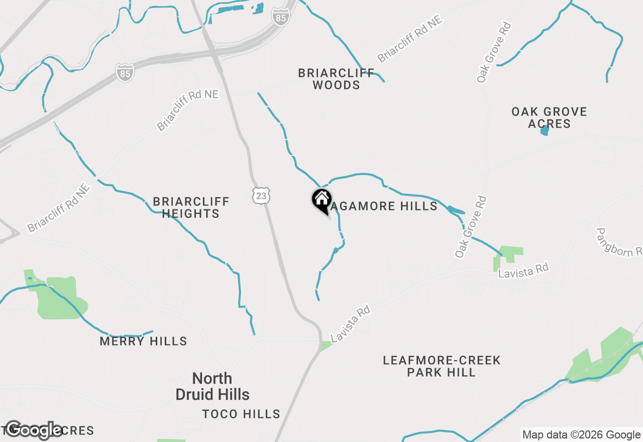 Map of 1648 Council Bluff Drive, Atlanta, GA 30345