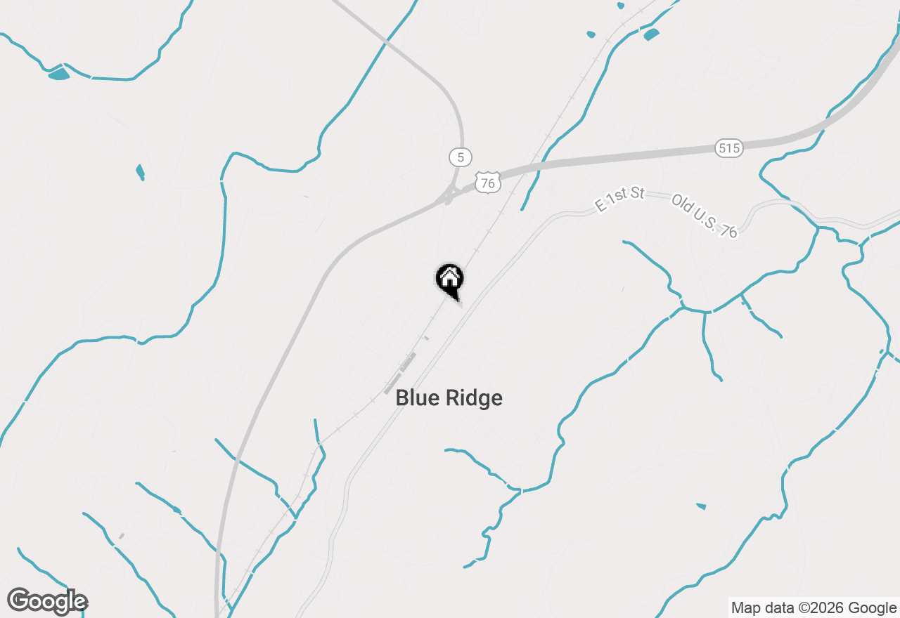 Map of 550 East Main Street #2, Blue Ridge, GA 30513