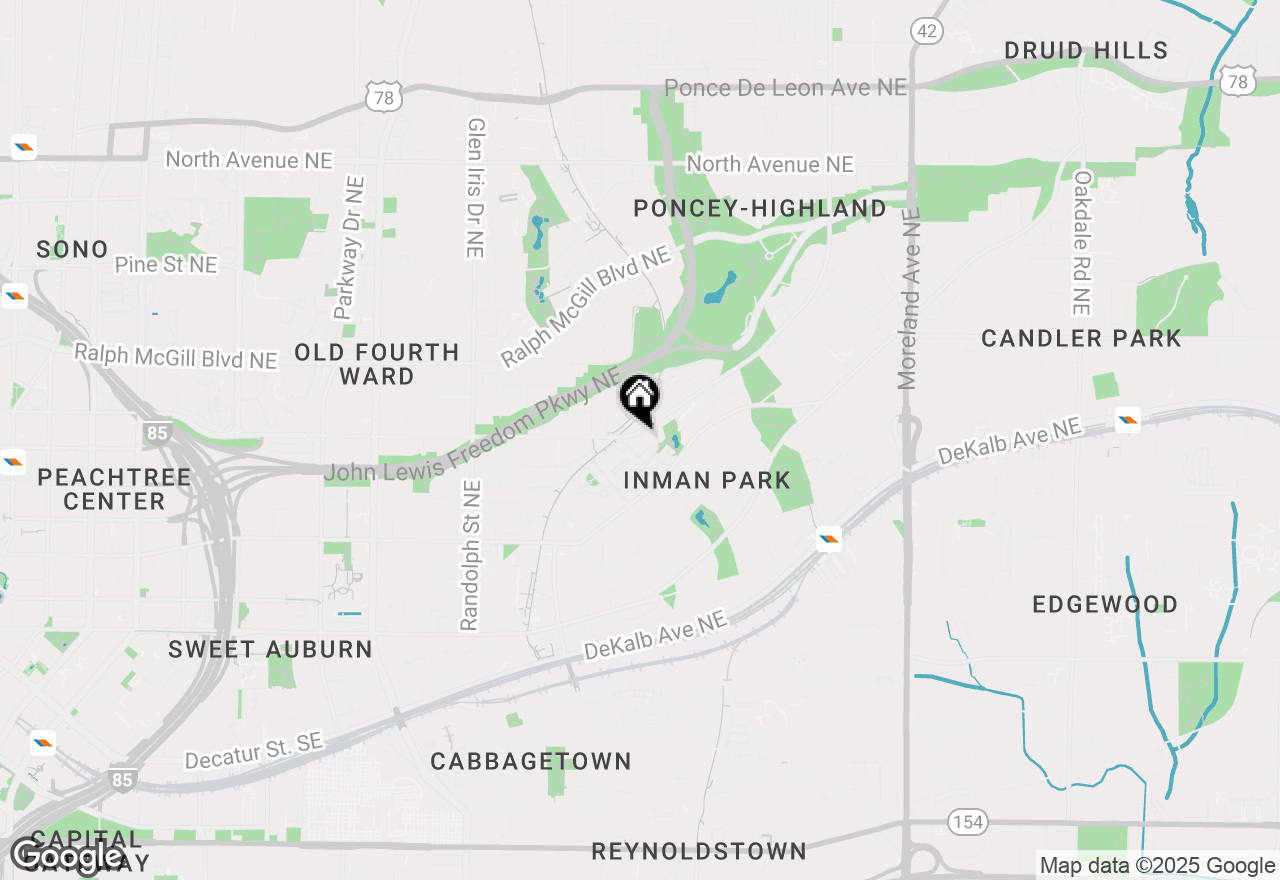 Map of 870 Inman #A305, Atlanta, GA 30307