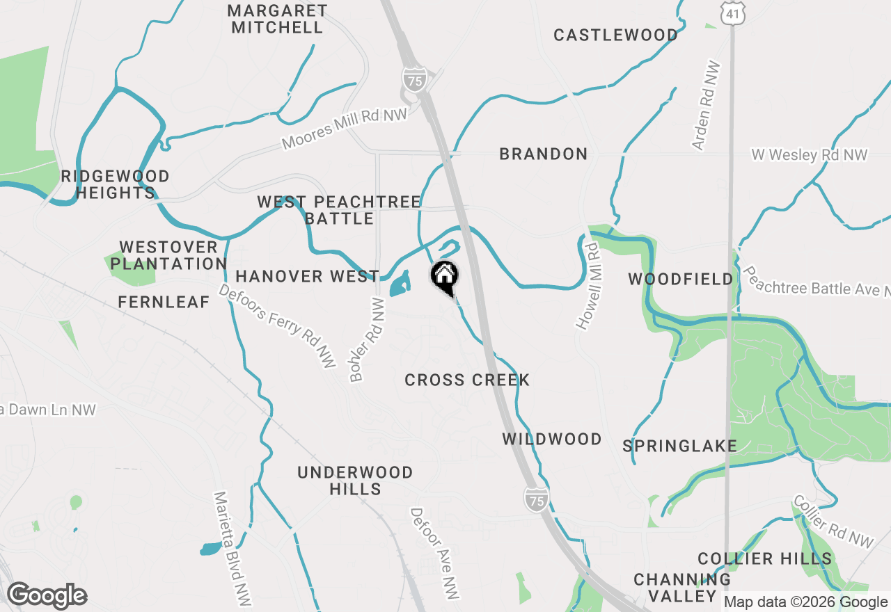 Map of 134 Elysian Way Nw, Atlanta, GA 30327