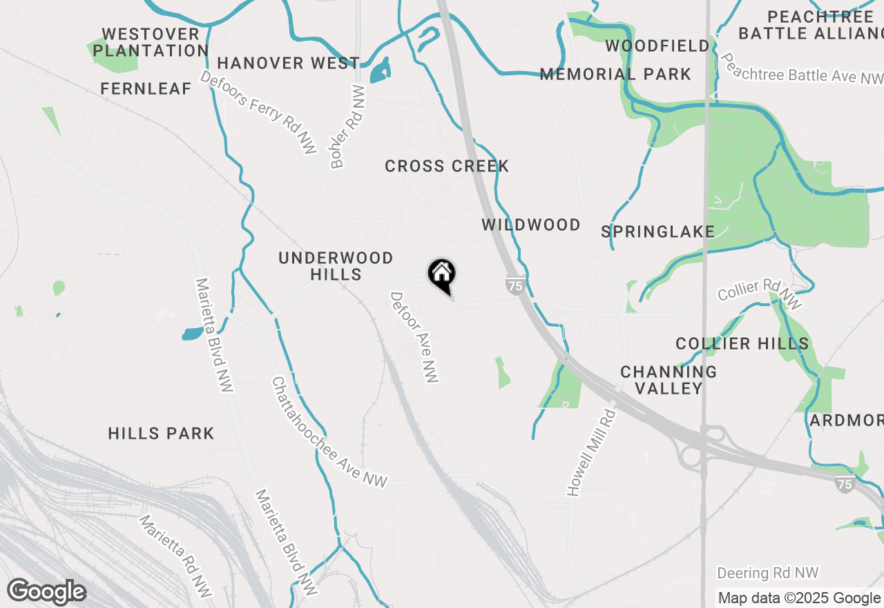 Map of 1150 Collier Road #H9, Atlanta, GA 30318