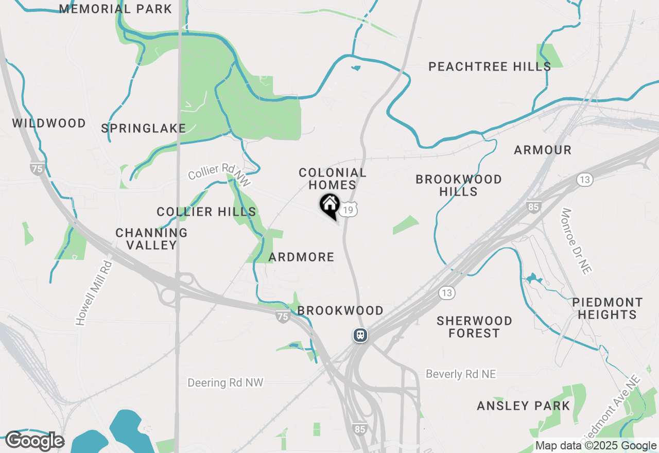 Map of 8 Collier Road Nw #B2, Atlanta, GA 30309