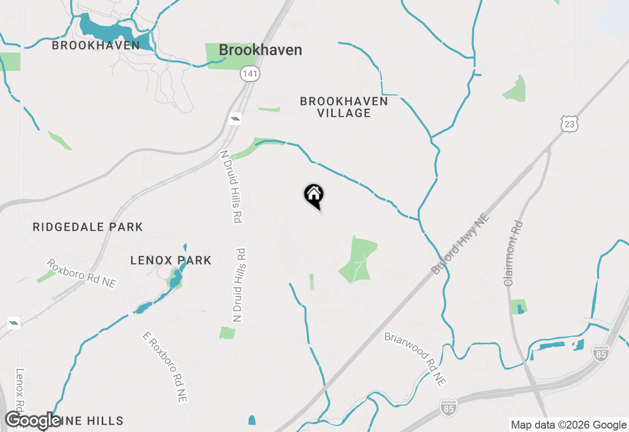 Map of 1376 Cortez Lane Ne, Brookhaven, GA 30319