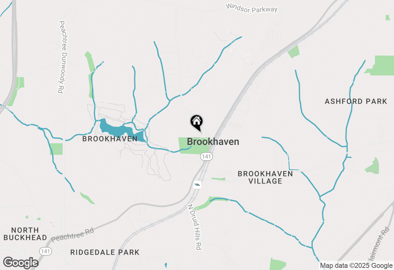 Map of 1208 Brookhaven Park Place Ne, Brookhaven, GA 30319