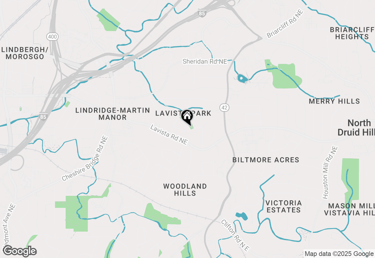 Map of 1240 Beech Valley Road Ne, Atlanta, GA 30306