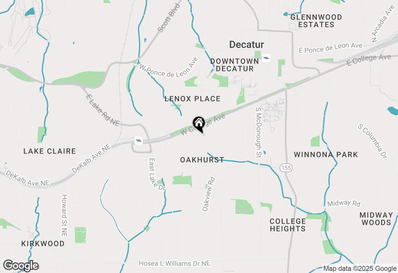 Map of 132 Olympic Place, Decatur, GA 30030