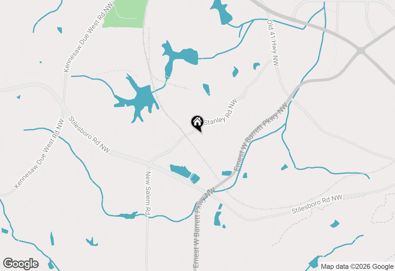 Map of 1890 Barrett Knoll Court, Kennesaw, GA 30512