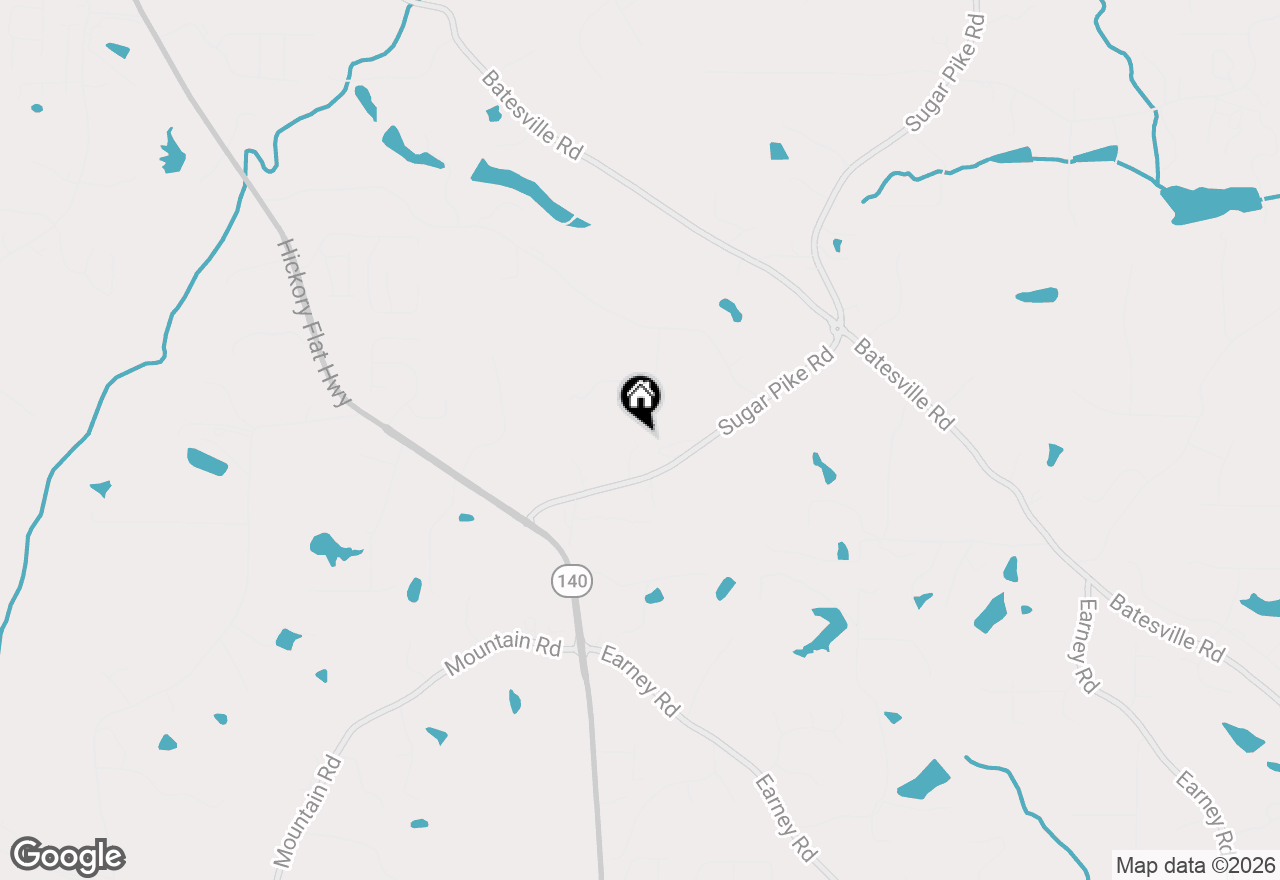 Map of 2057 Sugar Pike Road, Woodstock, GA 30188
