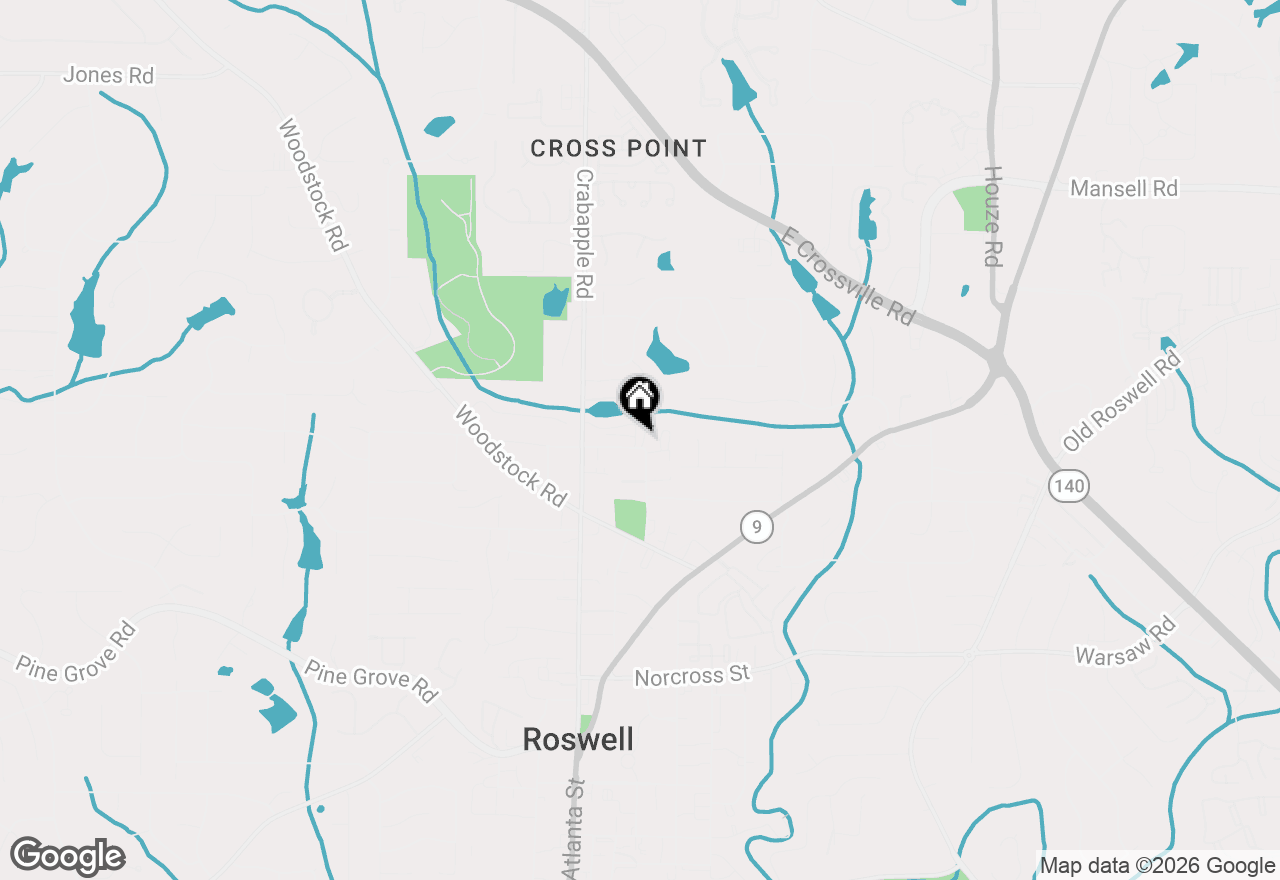 Map of 105 Weatherford Place, Roswell, GA 30075