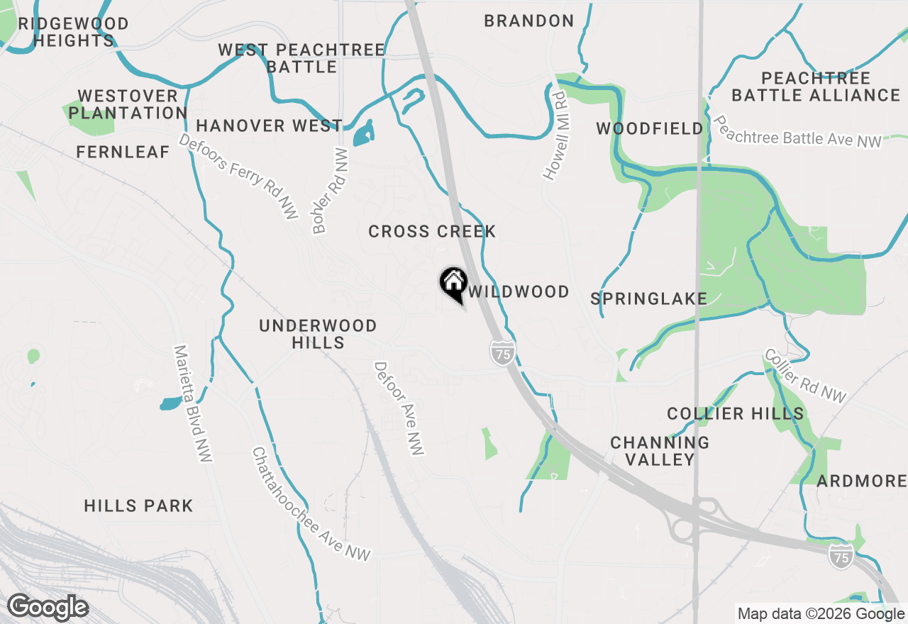 Map of 1120 Cordia Avenue Nw, Atlanta, GA 30318