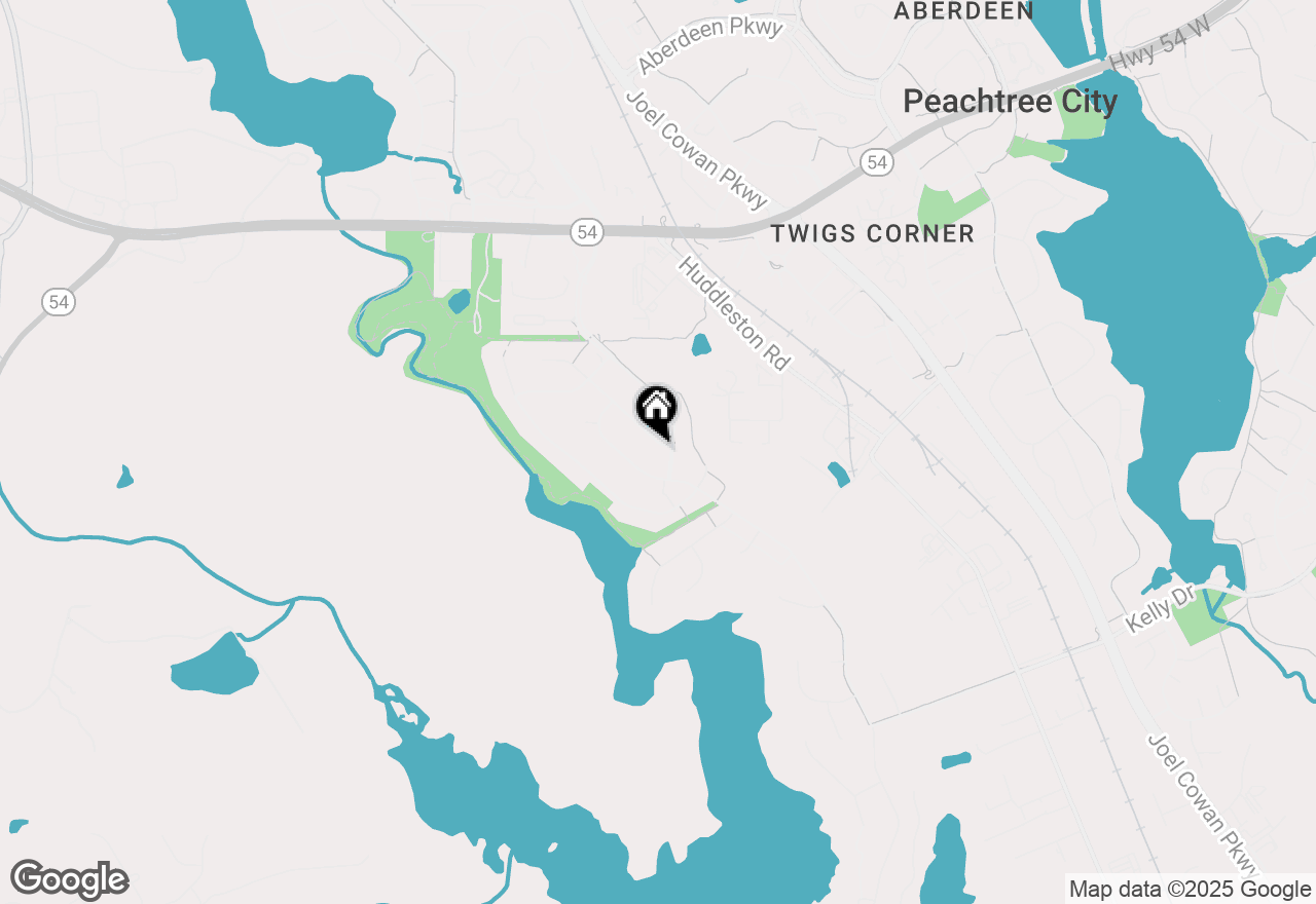 Map of 203 Palette Lane, Peachtree City, GA 30269