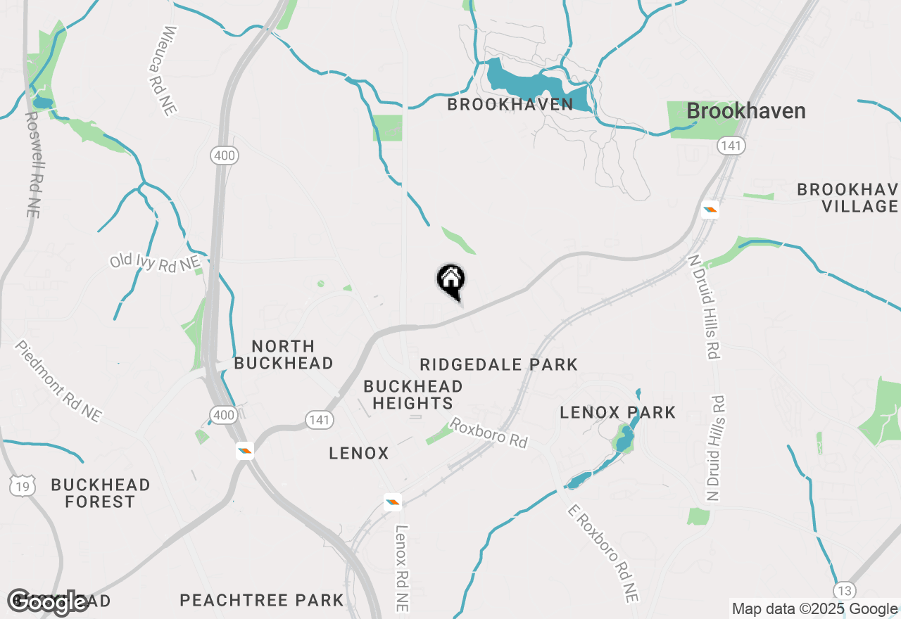 Map of 3676 Brookhaven Manor Crossing Ne, Atlanta, GA 30319