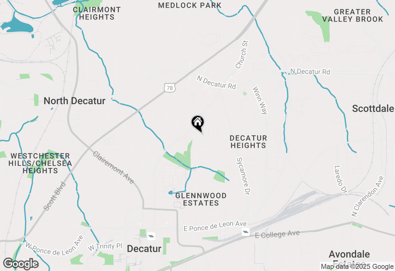 Map of 103 Birch Street, Decatur, GA 30030