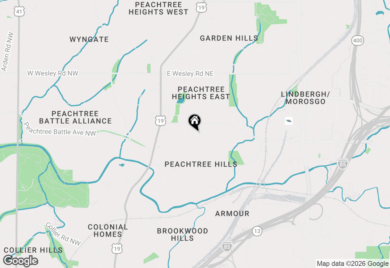 Map of 2430 Shenandoah Avenue, Atlanta, GA 30305