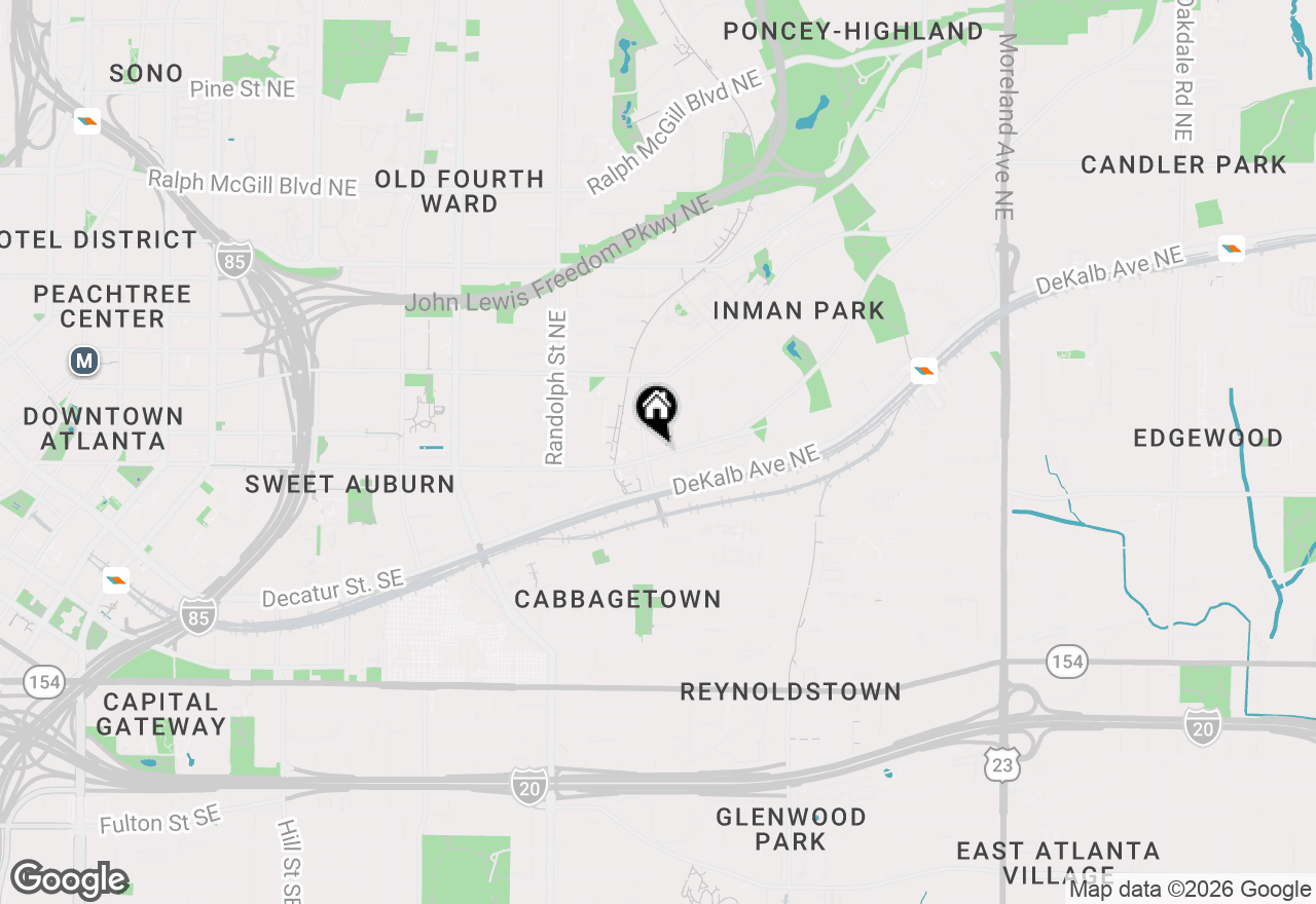 Map of 726 Edgewood Avenue Ne, Atlanta, GA 30307