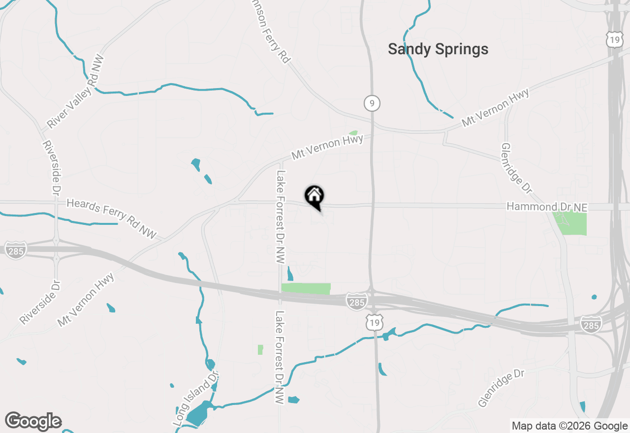 Map of 5935 Reddington Way, Sandy Springs, GA 30328