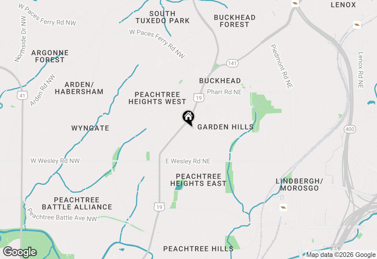 Map of 25 Sheridan Drive Ne #5, Atlanta, GA 30305