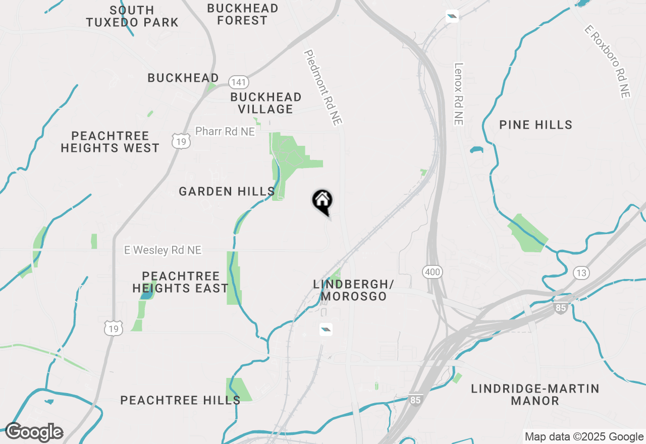 Map of 566 E Wesley Road Ne, Atlanta, GA 30305