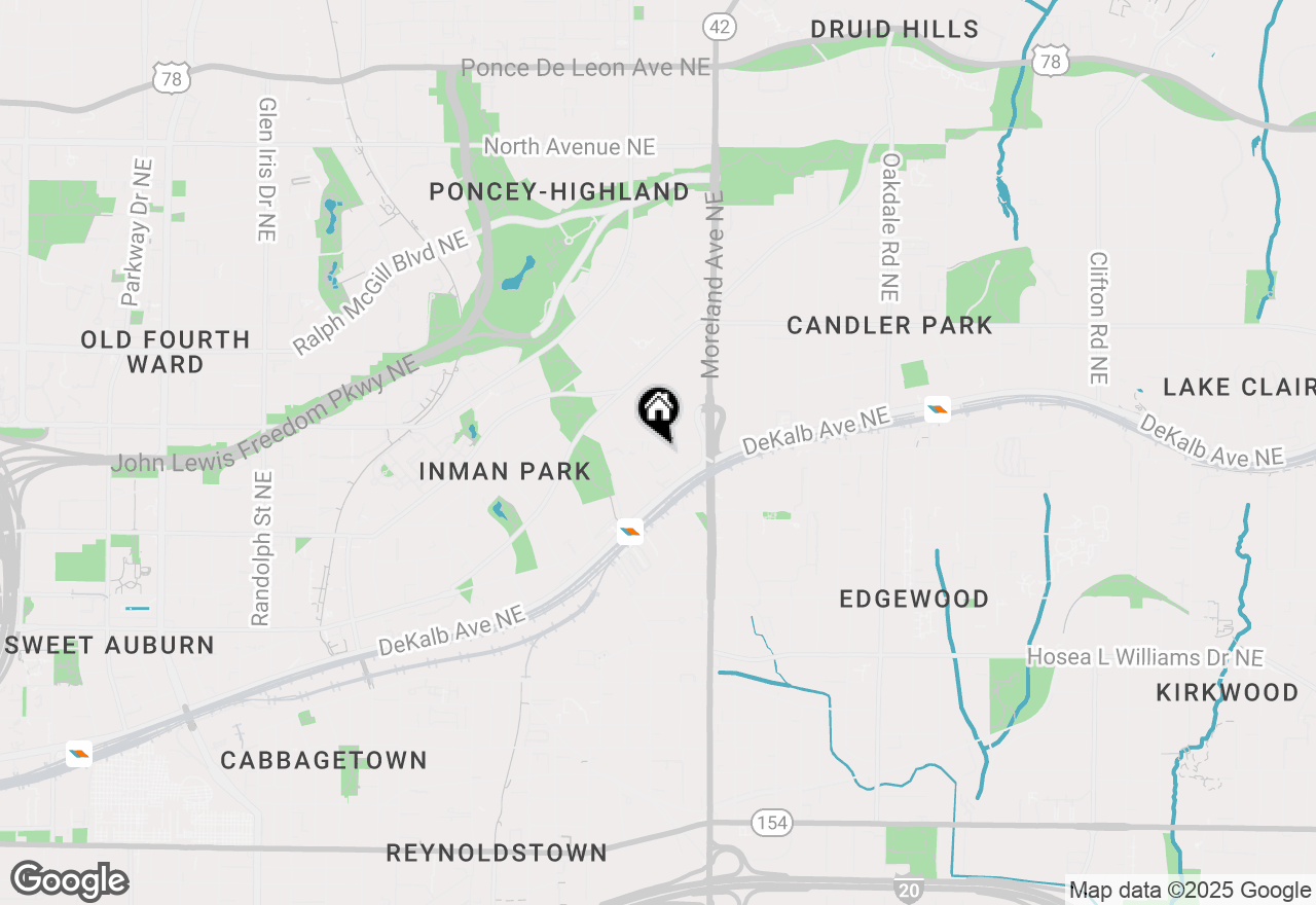 Map of 242 Haralson Avenue Ne, Atlanta, GA 30307