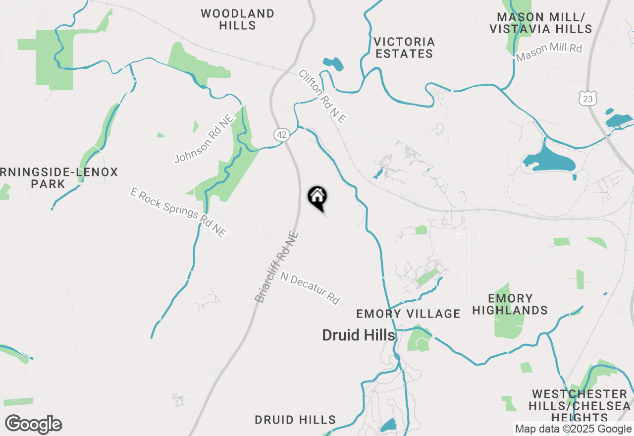 Map of 1356 Emory Road Ne, Atlanta, GA 30306