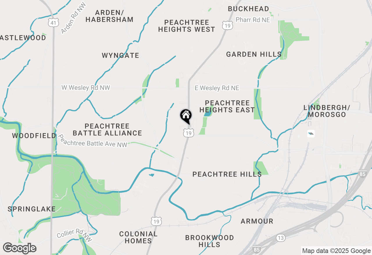 Map of 2520 Peachtree Road Nw #702, Atlanta, GA 30305