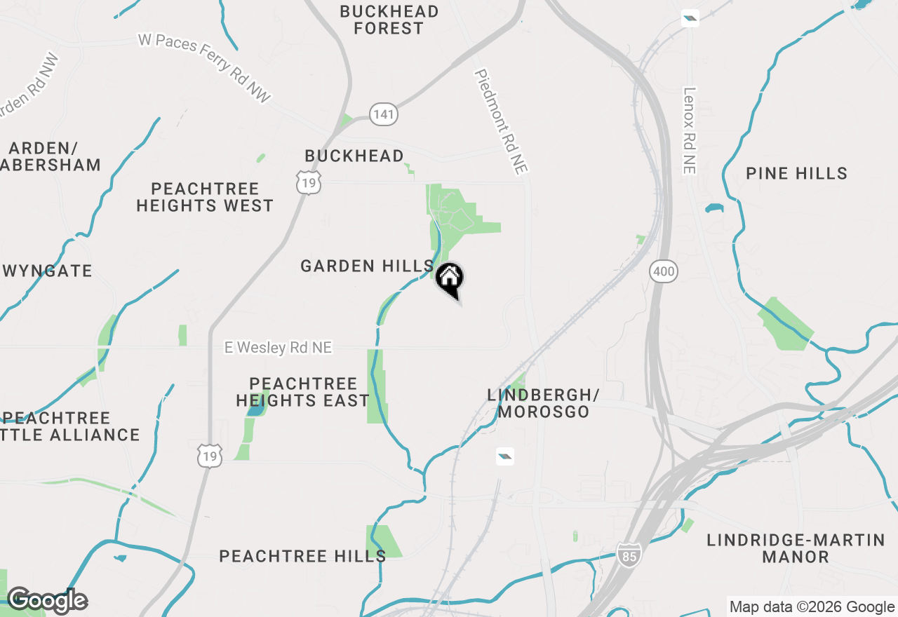 Map of 2782 N Hills Drive, Atlanta, GA 30305