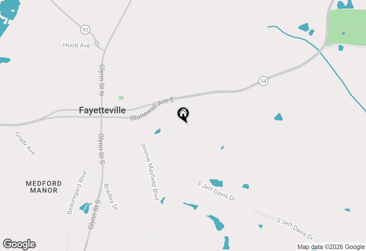 Map of 300 Industrial Way, Fayetteville, GA 30215