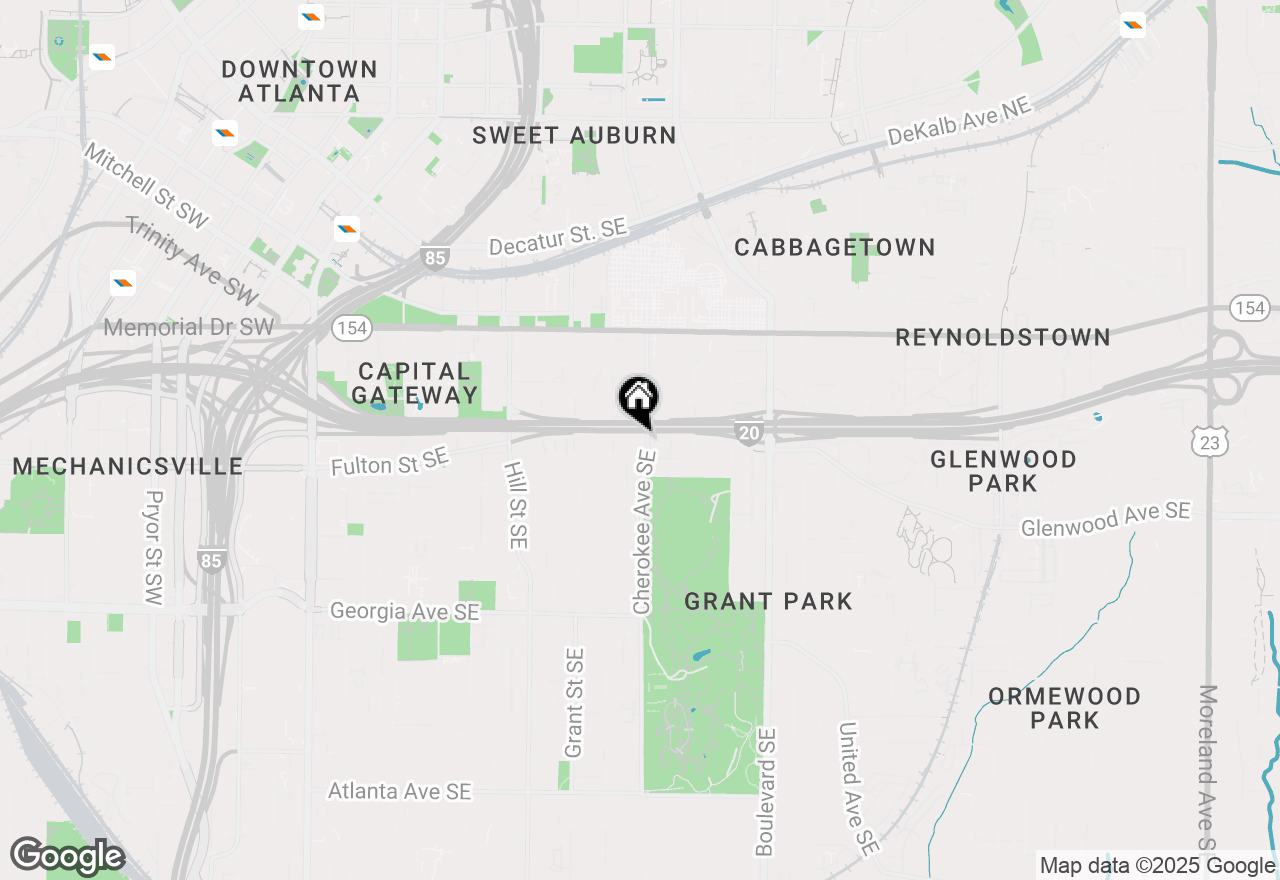 Map of 427 Cherokee Avenue Se, Atlanta, GA 30312
