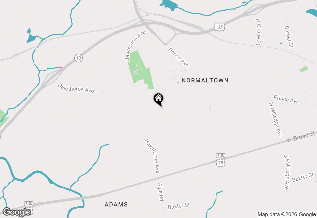 Map of 560 Sunset Drive, Athens, GA 30606