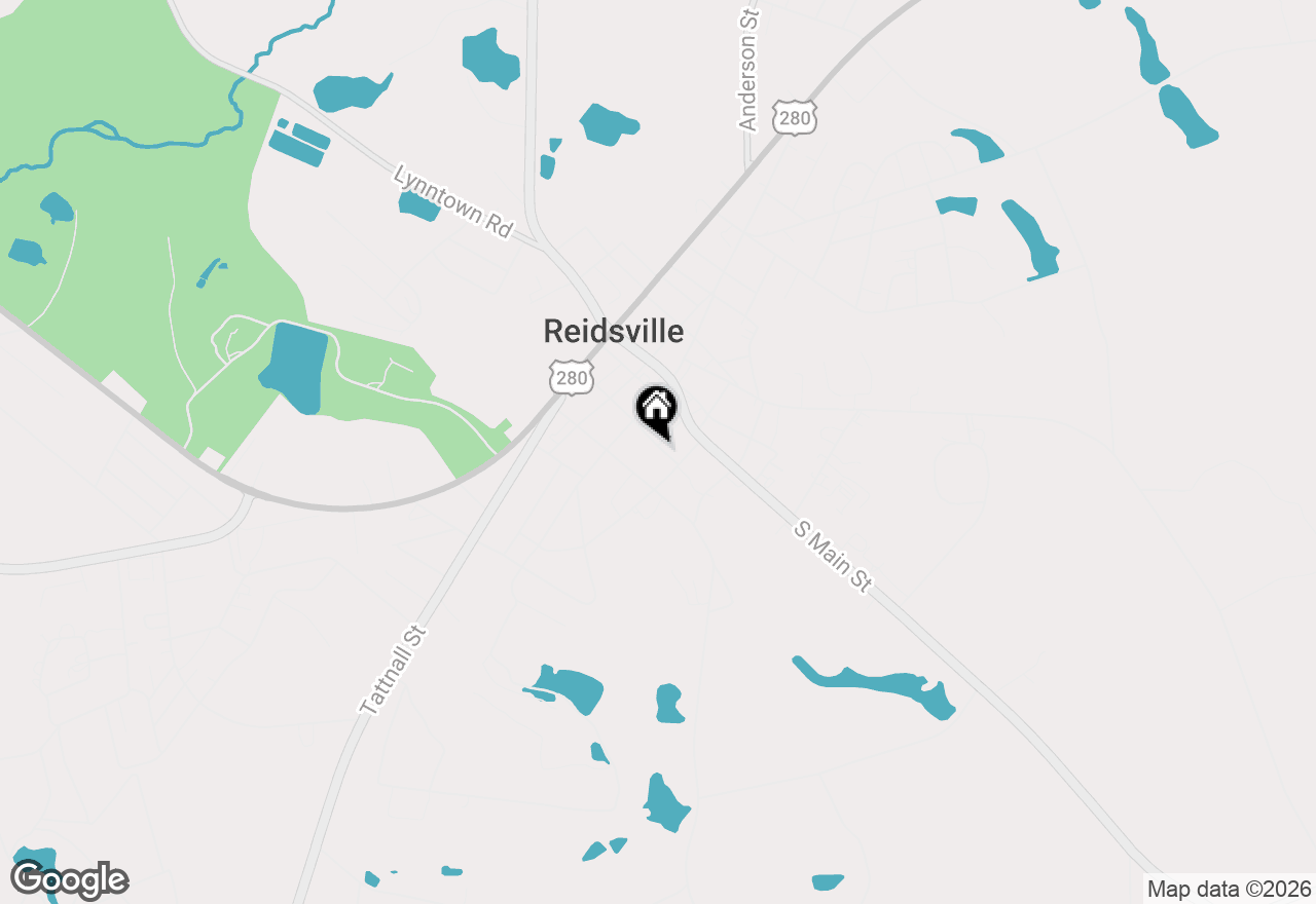 Map of 154 James Street, Reidsville, GA 30453