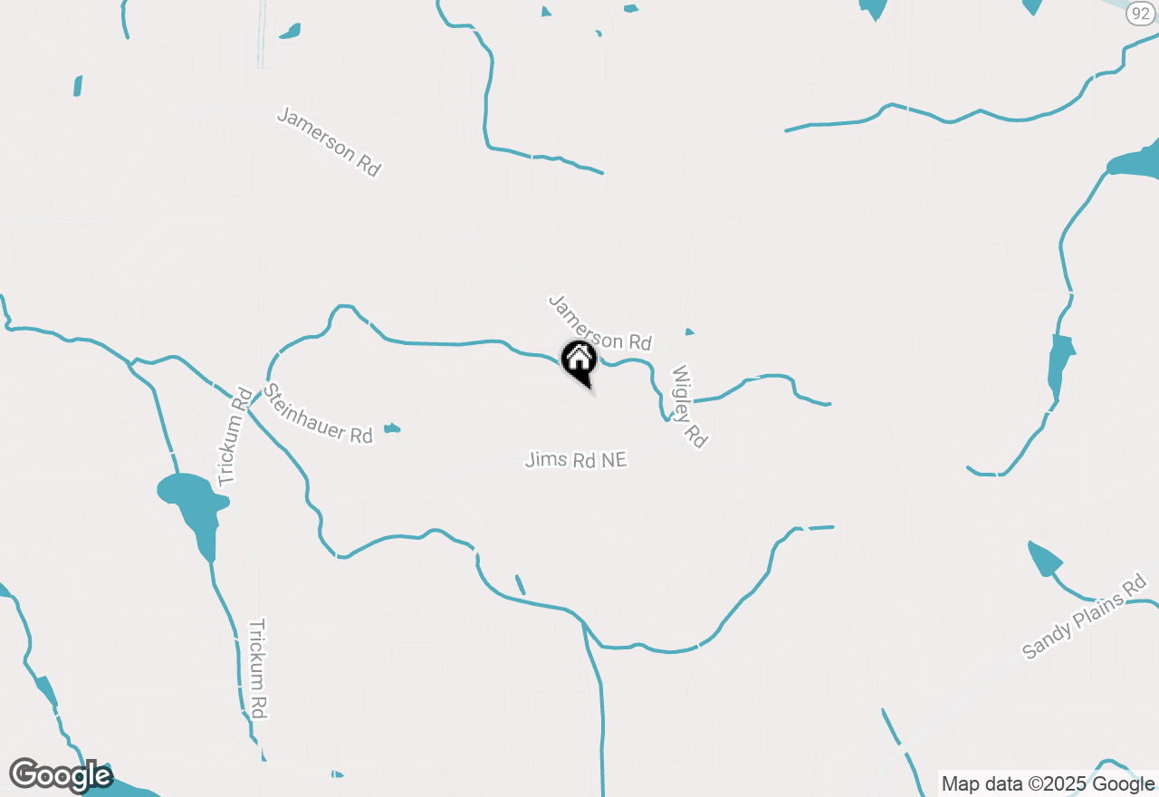 Map of 4748 Forest Valley Place Ne, Marietta, GA 30066