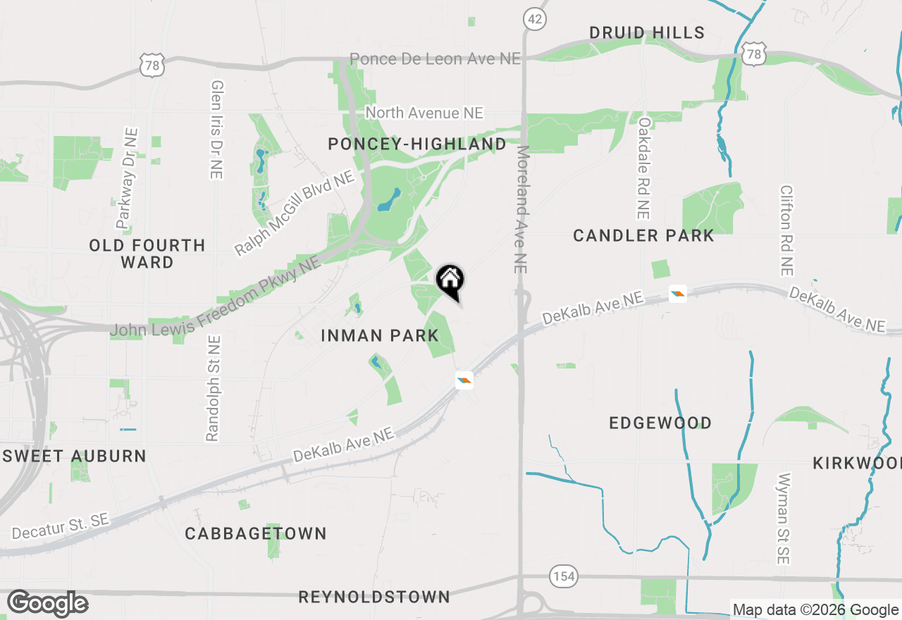 Map of 1059 Alta Avenue Ne, Atlanta, GA 30307