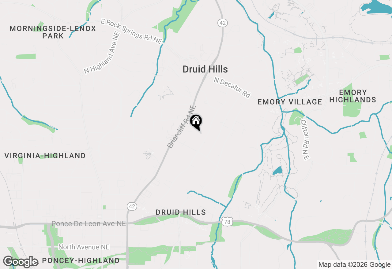 Map of 1229 Cameron Court Ne, Atlanta, GA 30306