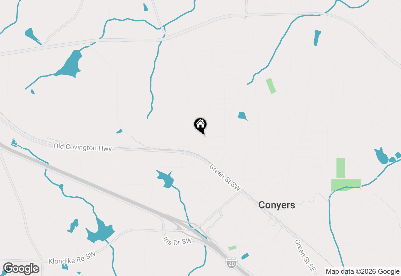 Map of 1192 Pleasant Circle Nw, Conyers, GA 30012