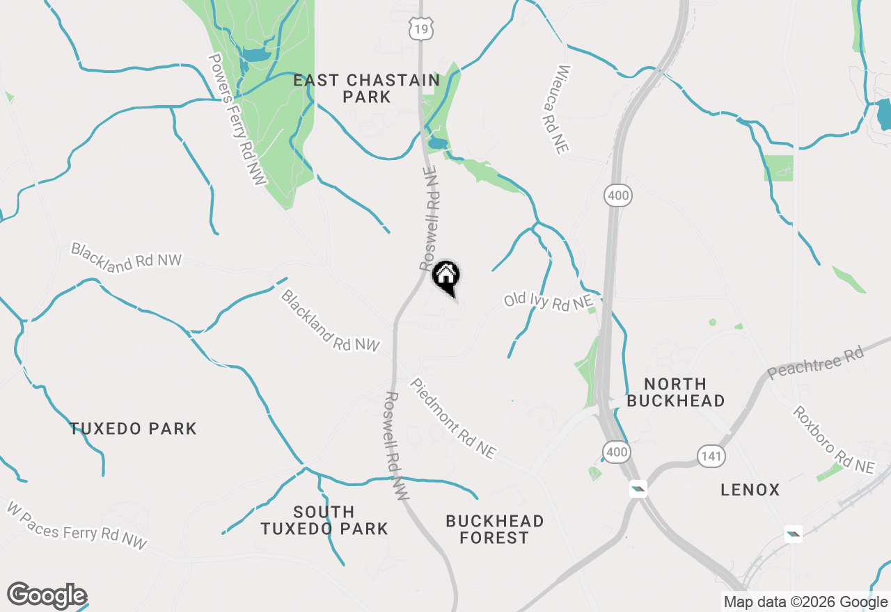 Map of 83 Ivy Trail Ne, Atlanta, GA 30342