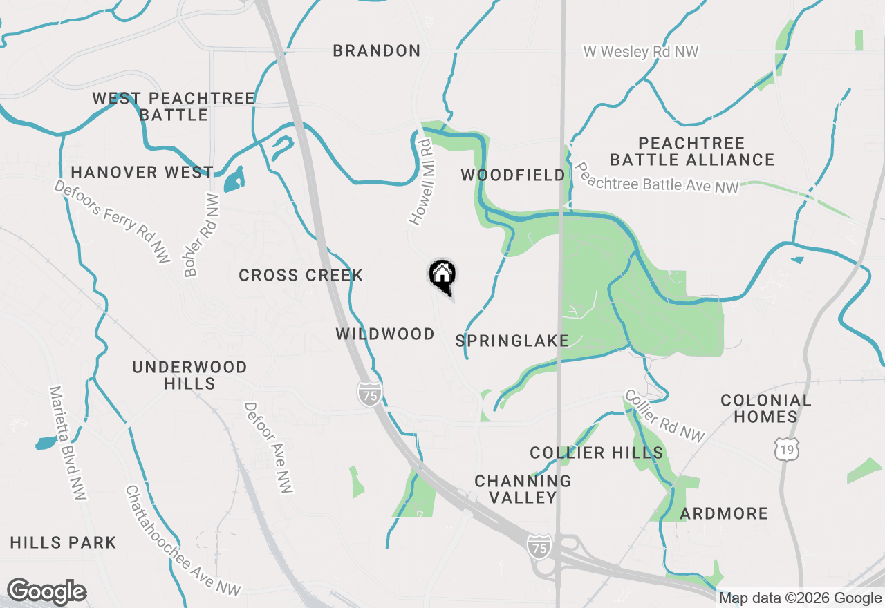Map of 2203 Howell Mill Road Nw, Atlanta, GA 30318