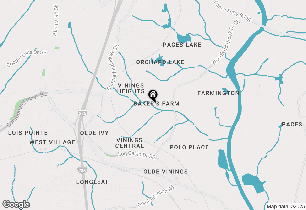 Map of 4421 Paradise Circle, Vinings, GA 30339