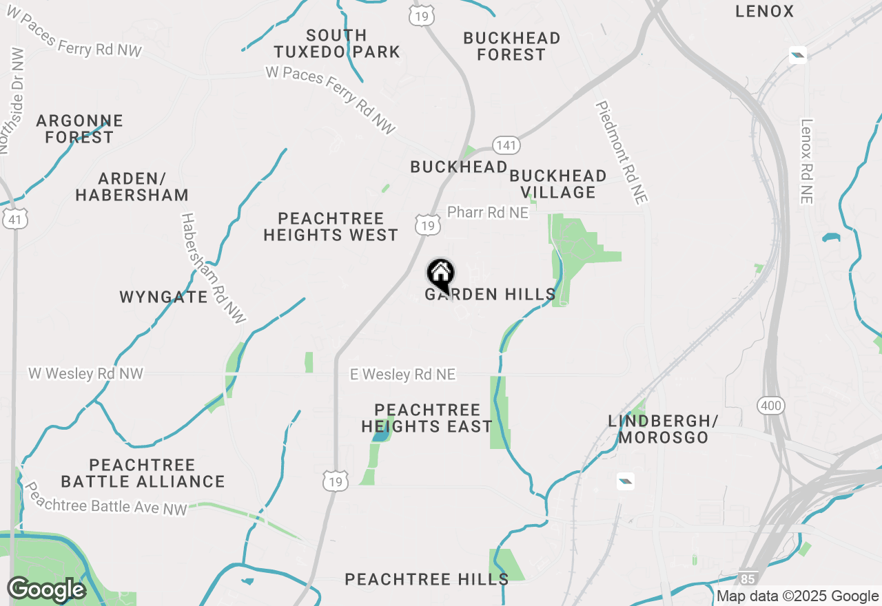 Map of 104 Sheridan Drive Ne, Atlanta, GA 30305