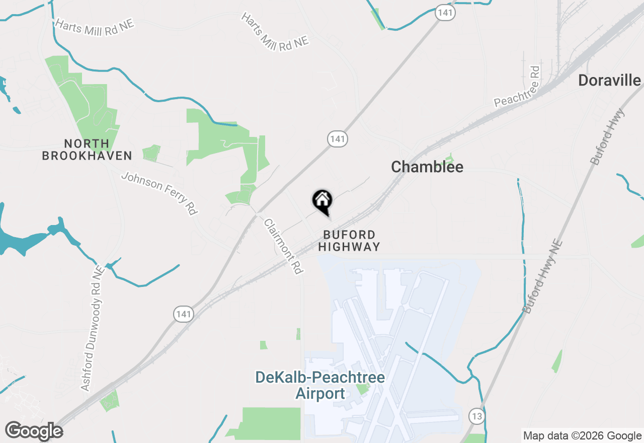 Map of 5200 Peachtree Street #3303, Chamblee, GA 30341