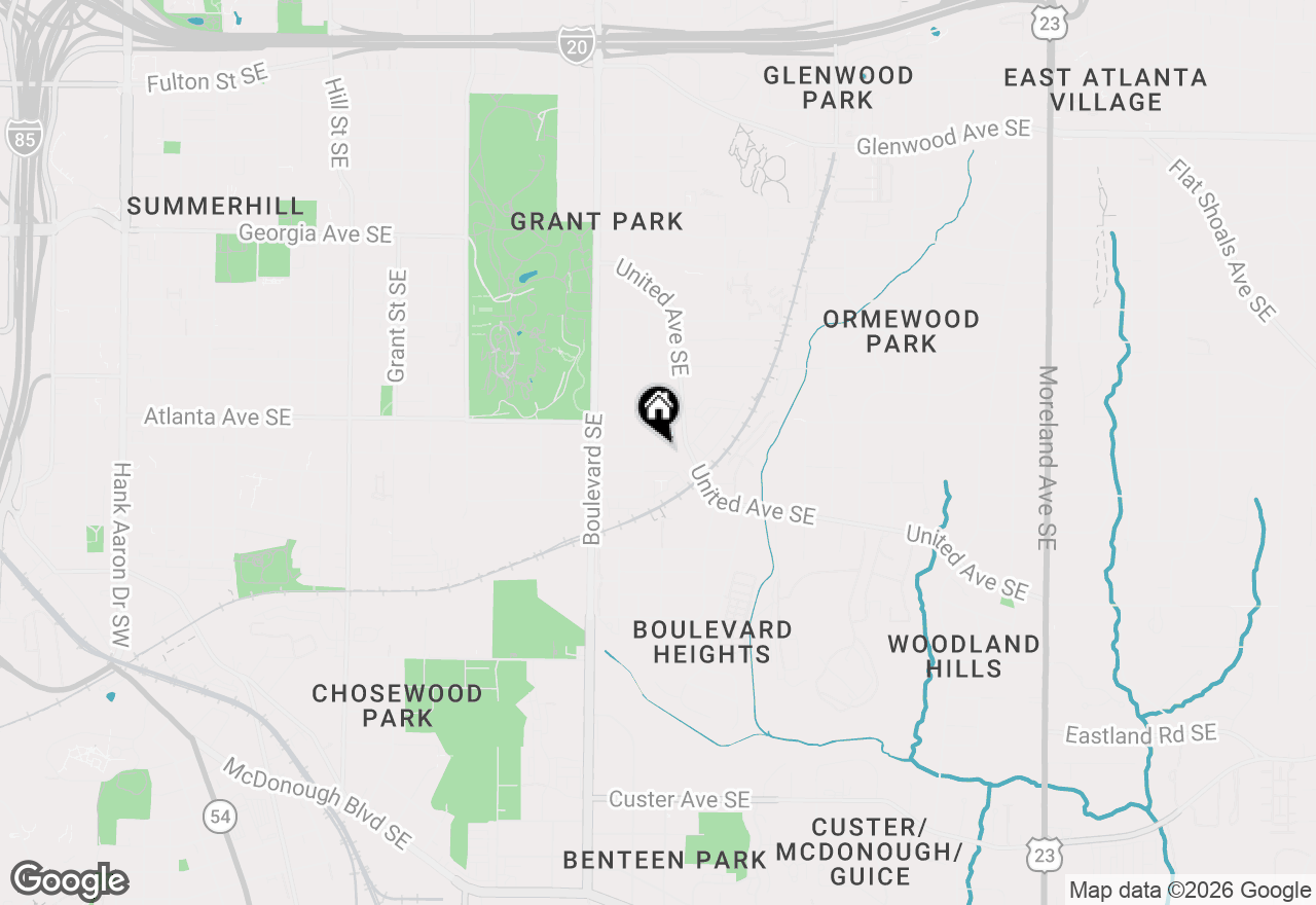 Map of 665 Home Avenue Se, Atlanta, GA 30312