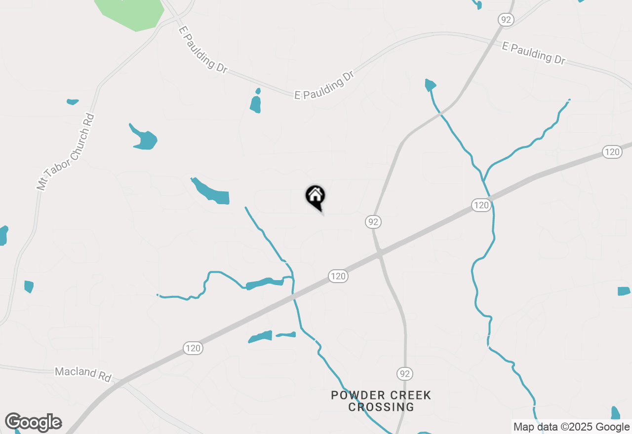 Map of 1106 Hardy Circle, Dallas, GA 30157