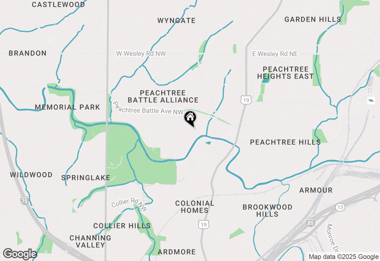 Map of 240 Nacoochee Drive Nw, Atlanta, GA 30305