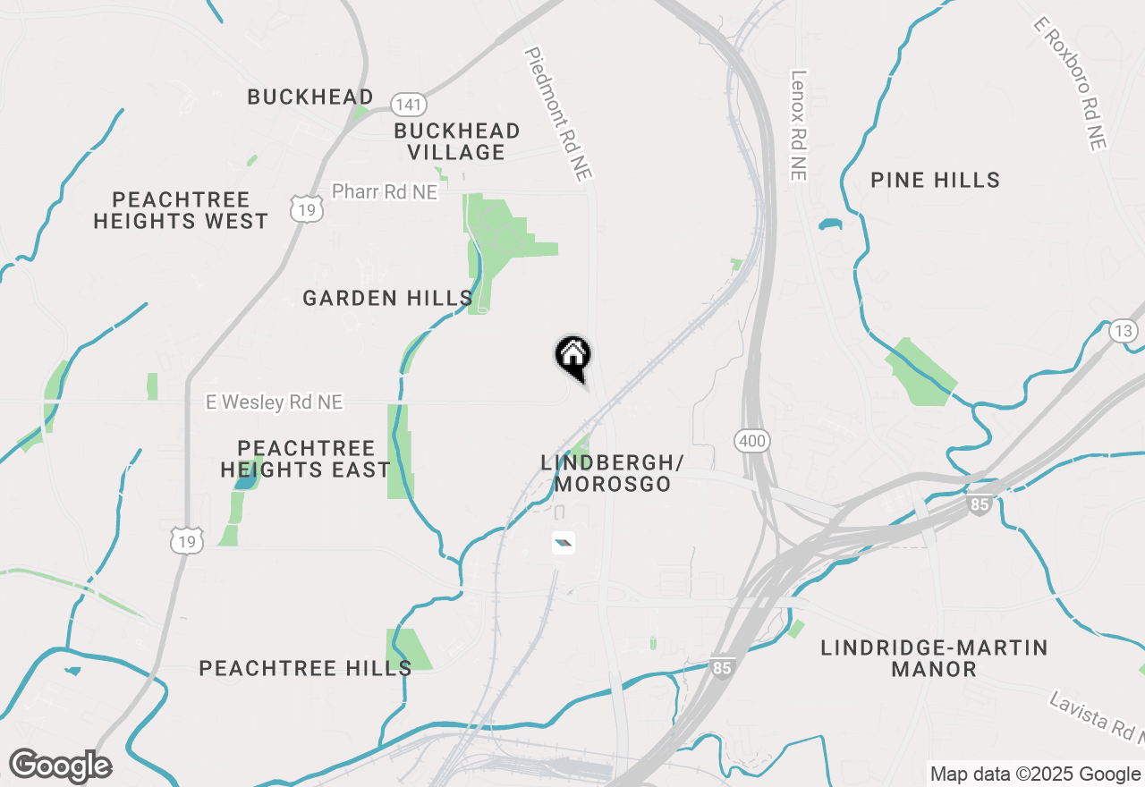 Map of 547 E Wesley Road Ne, Atlanta, GA 30305