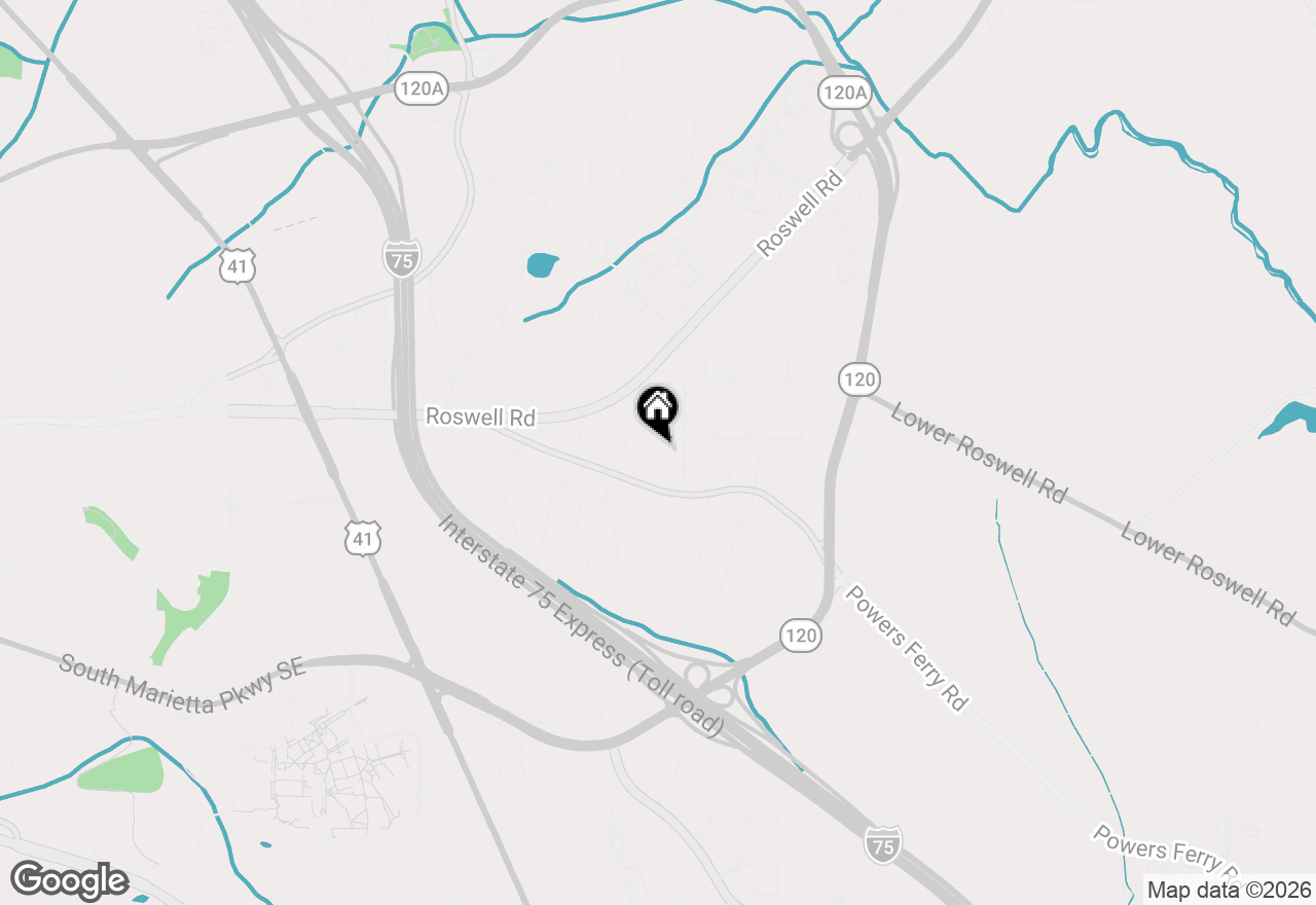 Map of 1563 Cloverdale Drive Se, Marietta, GA 30067