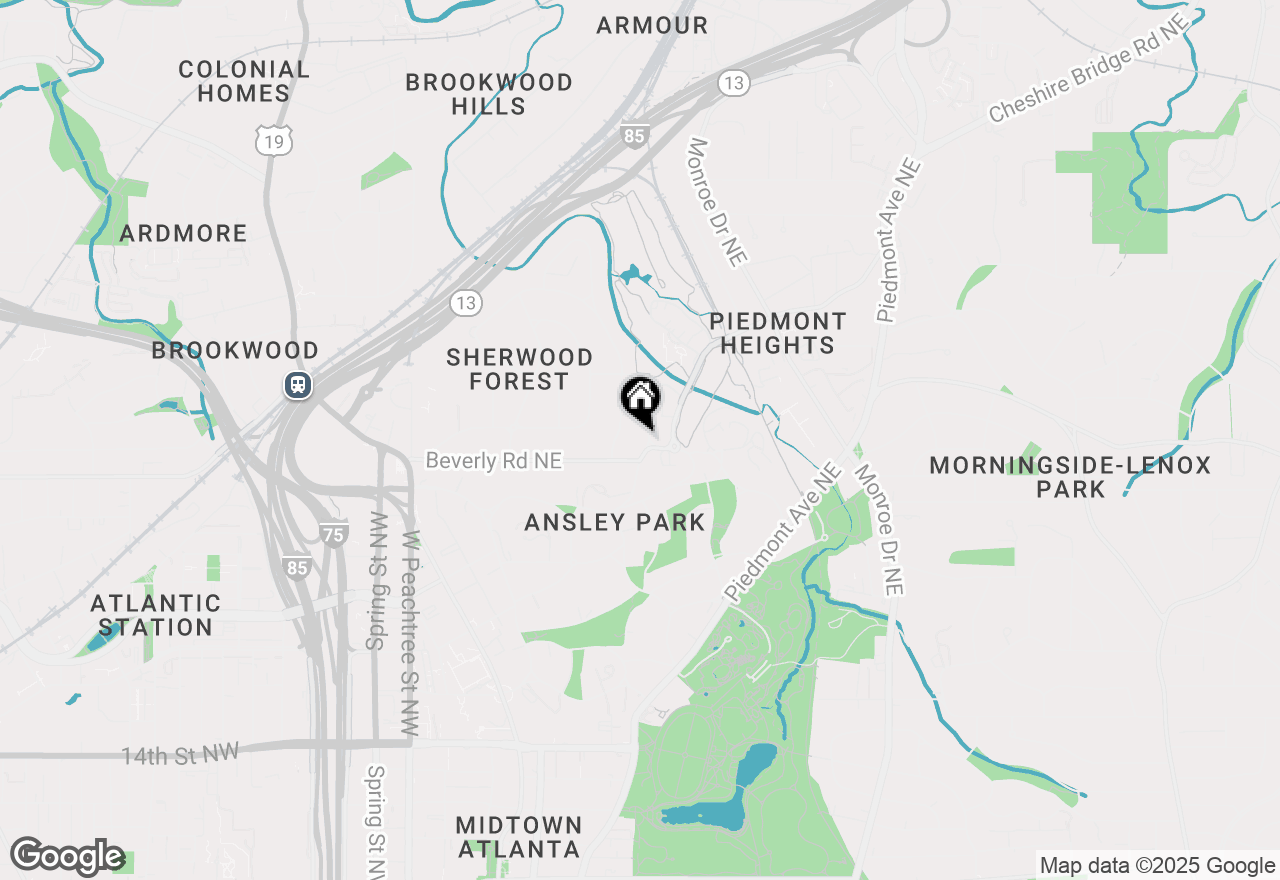 Map of 70 Montgomery Ferry Drive Ne, Atlanta, GA 30309
