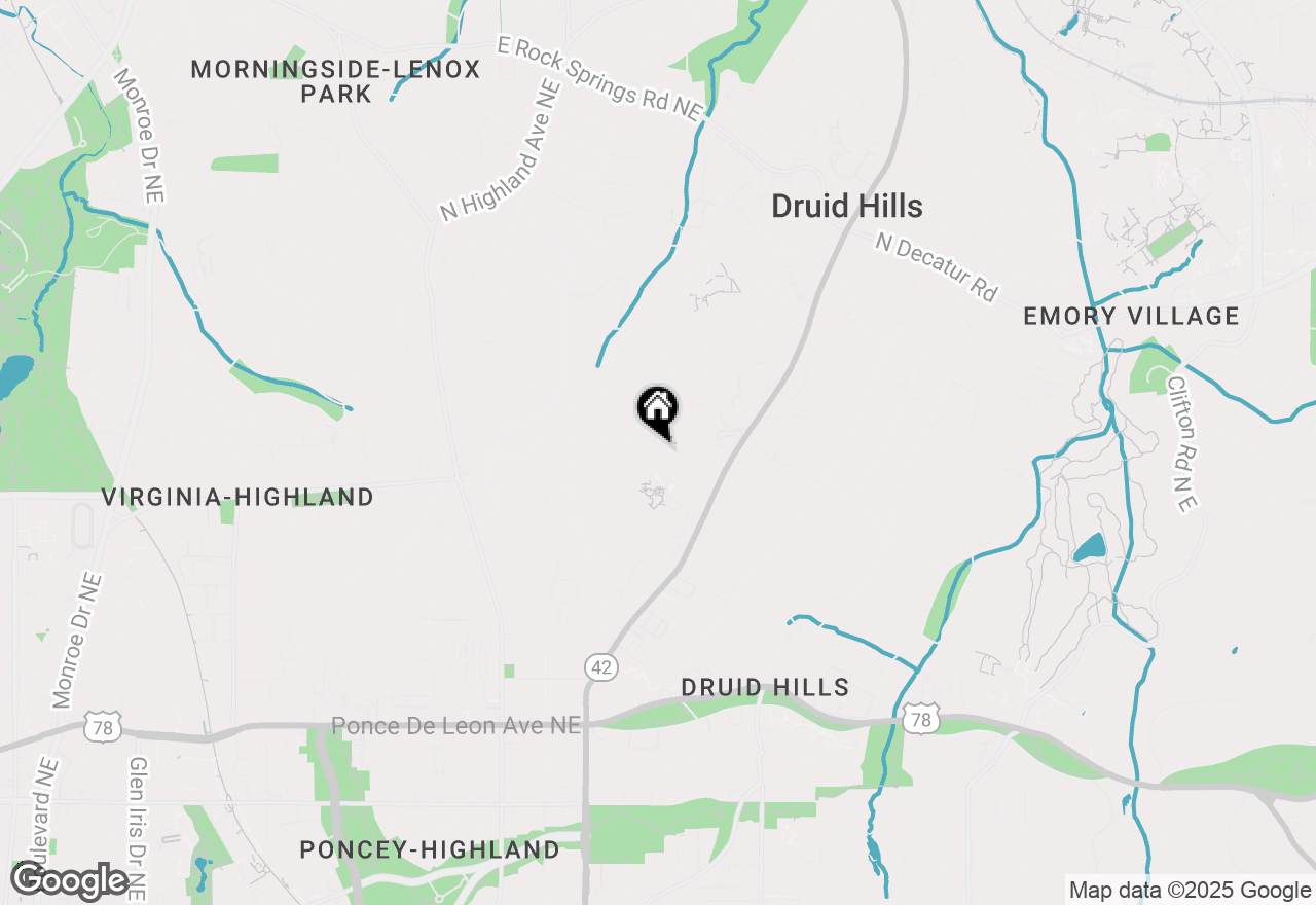 Map of 1261 Stillwood Drive Ne, Atlanta, GA 30306